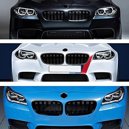 Gangying F10 F11 Nieren Schwarz Front Nieren für BMW 5 Serie F10 F11 M5 Kühlergrill 2010-2017 f10 Grill Schwarz Glänzend Doppel-Lamellen Grill