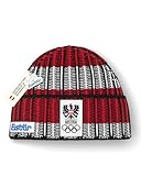 Eisbär Mütze Herren & Damen Cortina Rot - Merino Strickmütze für Männer mit Fleece schützt vor Kälte und Wind - Wintermütze atmungsaktiv thermoregulierend Beanie Haube aus Österreich