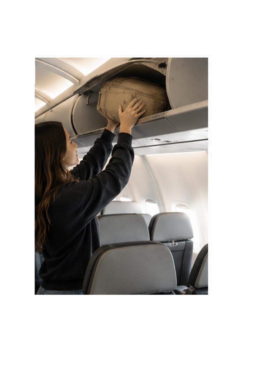 WHYGO Zaino da Viaggio 40x30x20 Impermeabile, Compatibile Ryanair - NERO | Capacità di 24 litri, Retro Traspirante - Apertura 180º con 2 Sacchetti Sottovuoto Inclusi - Ideale per Weekend e Trasferte