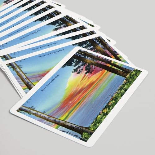 Baraja de póker con 52 cartas, diseño Sebago Lake Maine miniatura 5
