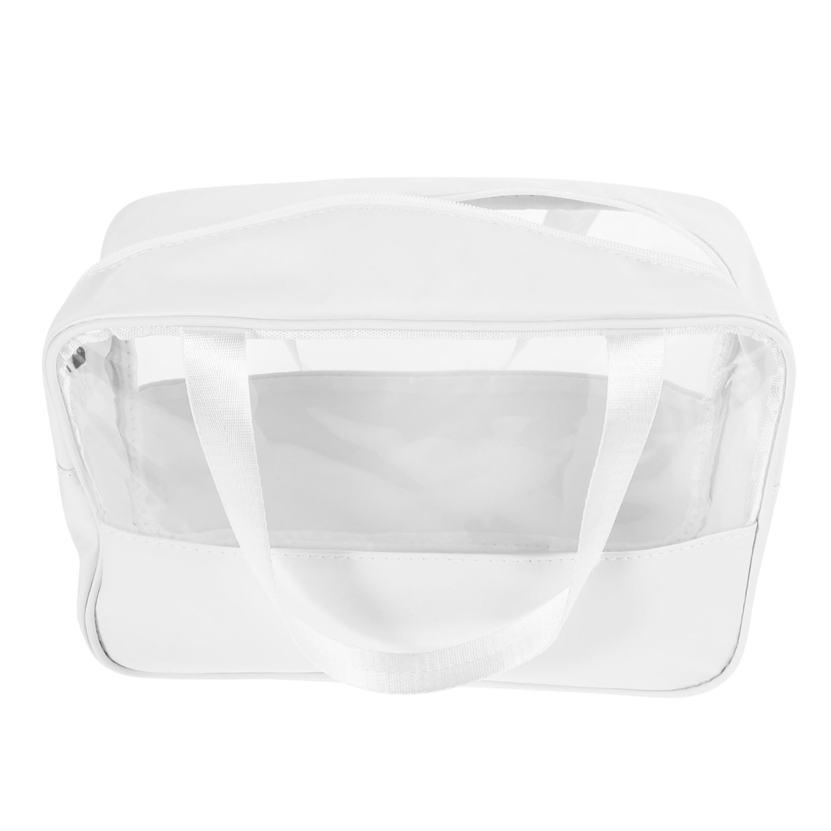 4 Pezzi Borsa Cosmetici Portatile Capacità Splashproof con Patchwork alla Moda Organizer Multifunzionale per Viaggio e Scuola Trousse Trasparente Resistente Allumidità