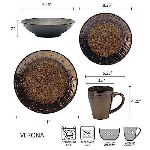 Gourmet Basics By Mikasa COMINHKG049318 Gourmet Basic By Mikasa Verona 16-Piece Dinnerware Set thumb #1