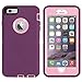 AICase iPhone 6 Plus Case,iPhone 6S Plus Case [Heavy Duty] Built-in Screen Protector Tough 4 in 1 Rugged Shockproof Cover for Apple iPhone 6 Plus / 6S Plus (Pink/Purple)