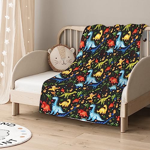 Baby Blanket for Girls Boys Dinosaur Baby Blanket with Swaddle Blanket for Toddlers Infants Kids Shower Newborns Nursery Stroller Crib Decor Throw Birthday Gift2