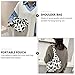 PRETYZOOM Plush Shoulder Bag Cow Print Handbag Women Plush Tote Bag Winter Soft Casual Fluffy Female Handbag Style 1