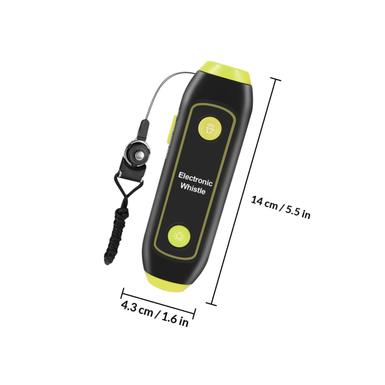 Toyvian Fischietto Elettronico Portatile ad Alto Volume in ABS con Lanyard | 120-150 Db, Verde, per Segnali All'aperto e Addestramento, Accessori con Magnete e Componenti Elettronici