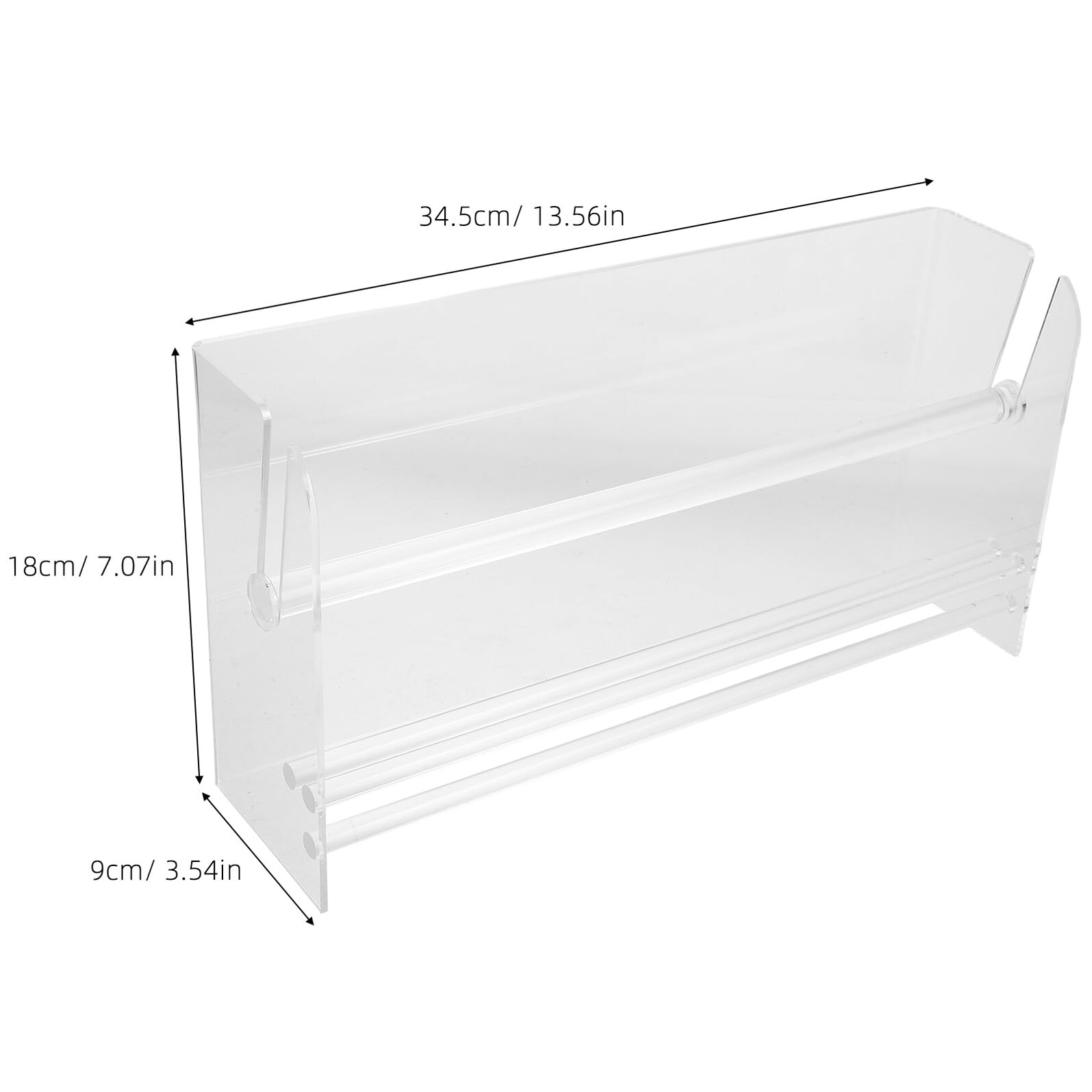 Dispenser Regolabile per Etichette in Acrilico, Supporto per Pezzi Multipli, Organizer per Adesivi da Scrivania per Ufficio e Cucina