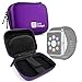 DURAGADGET Estuche Rígido para Tonbux Smart Bracelet/Toprime I5 Plus/Wilful SW016 / YAMAY Activity Tracker with Heart Rate Monitor, SW322, Waterproof Fitness Tracker/Zeblaze Thor - Morado