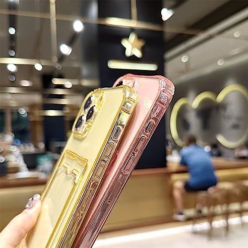 Image of Compatible with iPhone 13 Pro Max Case, Clear Protective Card Slot Case, Slim Fit Soft TPU Shockproof Wallet Case with Cute Card Holder Pocket for iPhone 13 Pro Max 6.7 Inch (Clear