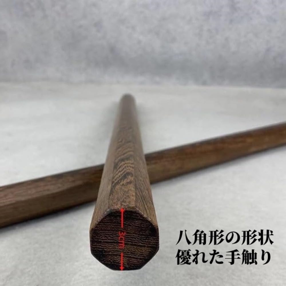Amazon | ZorTery 鍛錬棒 太極拳棒 八角木棒 天然木製 直径3cm 長さ