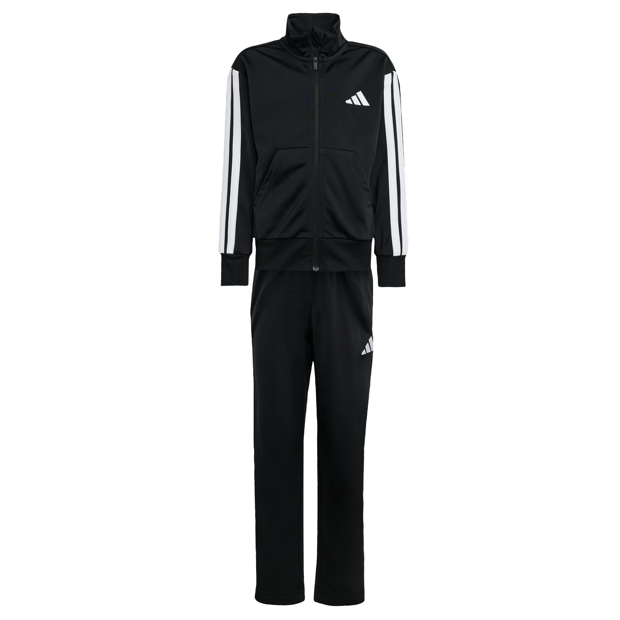 adidas Unisex Kids Essentials Climacool Track Suit, black/white, 4-5 Years