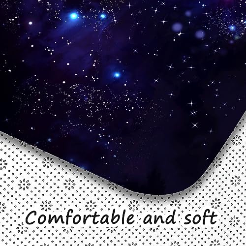 Tapete grande para área 150x180 cm con diseño Galaxia y estrellas miniatura 4