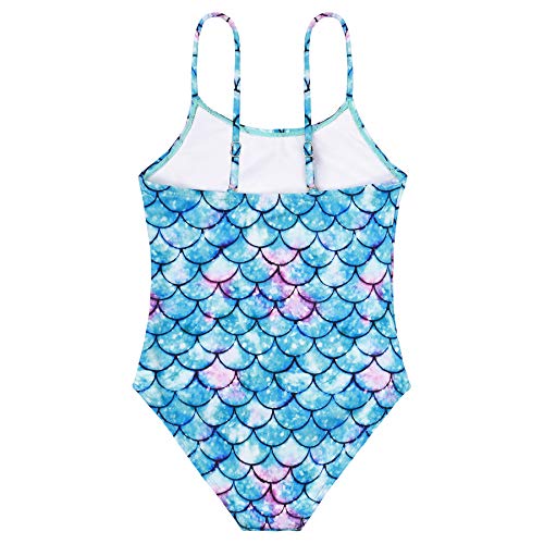 Image of Zando Toddler Swimsuit Girl Size 6M-8Y - Cute Ruffle Sling Adjustable Baby Girl Bathing Suit Kids Swimwear for Beach Wear