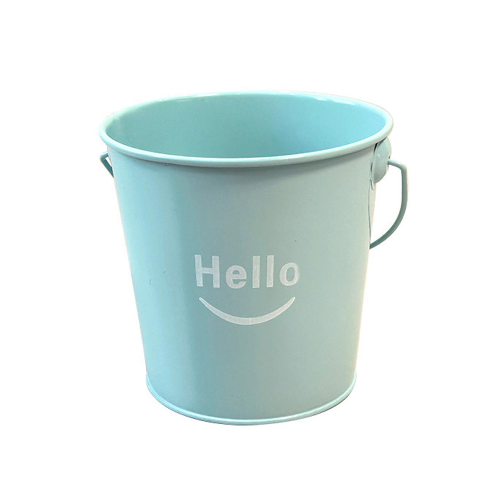 Zxfdsfdbnm Space Saving Desktop Pen Organiser Container with Handle Iron Metal Storage Bucket for Pencils Art Brush Cosmetics Tool Iron Pen Owner