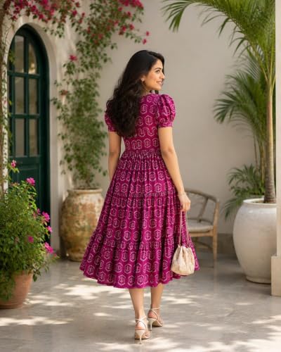 Image of Women's Rayon Printed A-Line Kurta