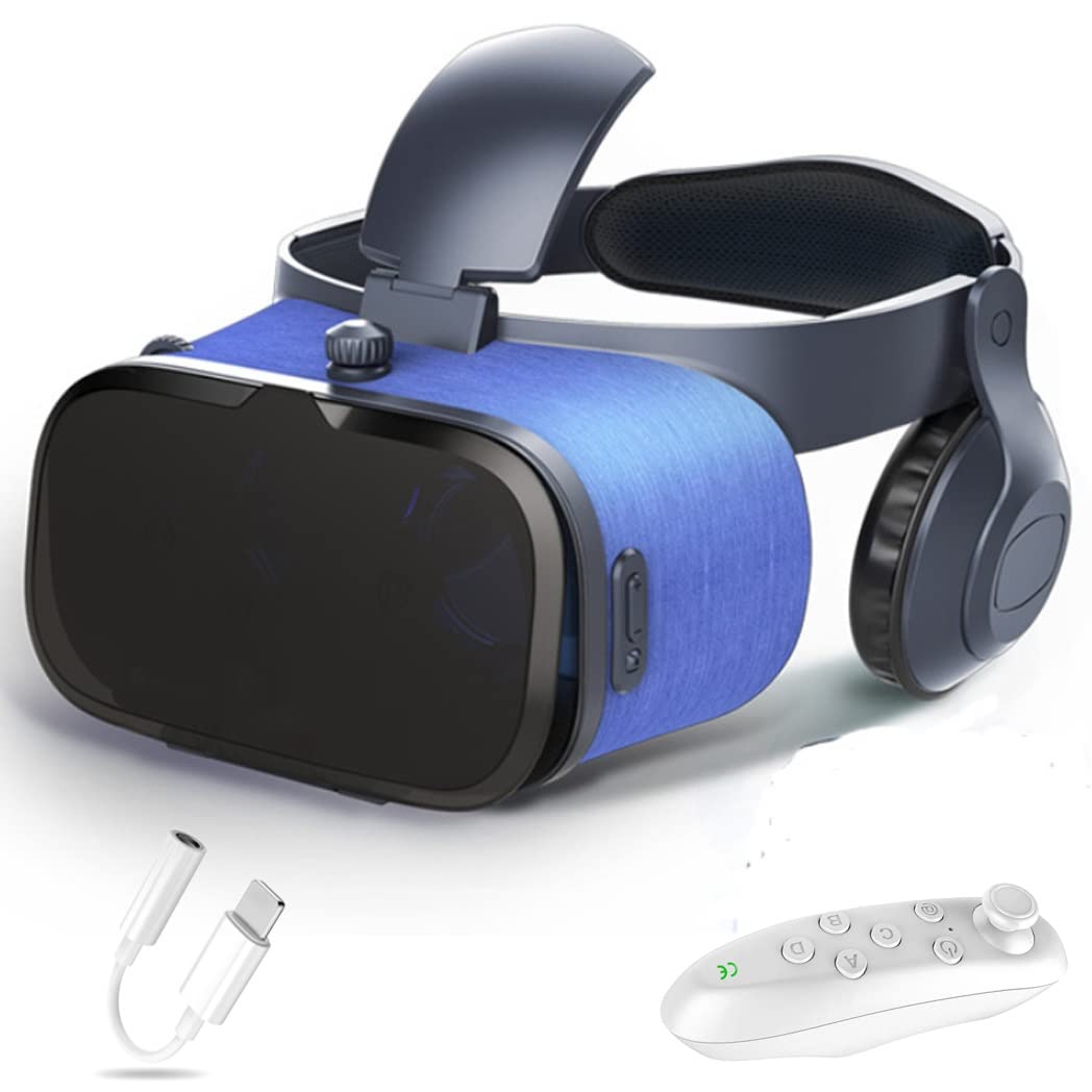 Okulary VR, zestaw słuchawkowy z wirtualnej rzeczywistości, zestawy słuchawkowe VR obsługują Android i IOS, połączenie Bluetooth dla iPhone 13 Pro Max/13 Pro 13/12/11, do Samsung Galaxy S21, Huawei, Xiaomi (Kolor: C, rozmiar: Ios )