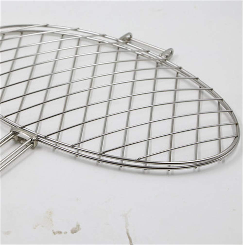 RWRAPS Cestello per griglia, cestello per Barbecue, Fermaglio per Pesce alla griglia in Acciaio Inossidabile, Non Macchia, Accessori per Barbecue, Barbecue