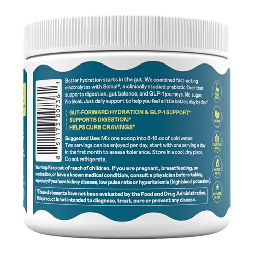 Image of Hi-Lyte Gut Health Electrolyte Powder, Daily Hydration Supplement & Crave Killer, Pineapple Coconut, 45 Servings, Low Carb, Sugar-Free, Keto & Vegan | Plus Prebiotic Fiber for Digestive Wellness