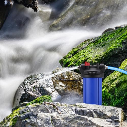 Image of VIHOSE RV Water Filter System, Anti-Clog Water Filter for 25K Gallons with One-Piece 6-Stage Filtration, Removes Sediments, VOCs, Heavy Metals, Bad Taste, Odor