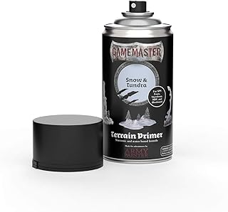 The Army Painter GameMaster - Terrain Primer: Snow & Tundra, (10 Ounce) - Matte White Spray Paint for Dungeons Terrains Tiles, Filler Primer Spray Paint for Tabletop Roleplaying Wargaming Scenery