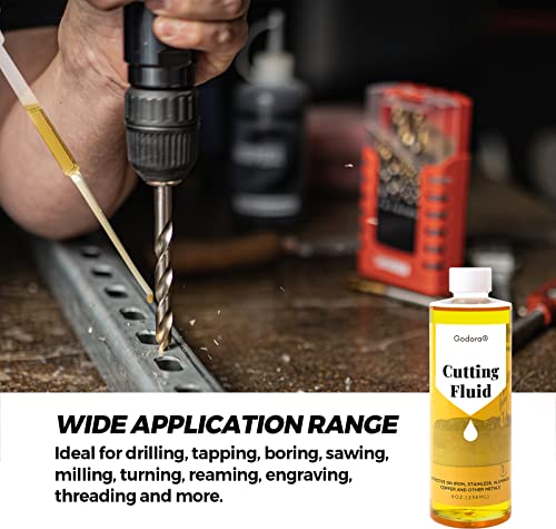 Godora CUT-306 8 Oz Industrial Pro Cutting Oil | Premium Cutting Fluid For Drilling, Tapping, Milling | Cutting Oil For Drilling Metal Such As Iron, Stainless Steel thumb #4