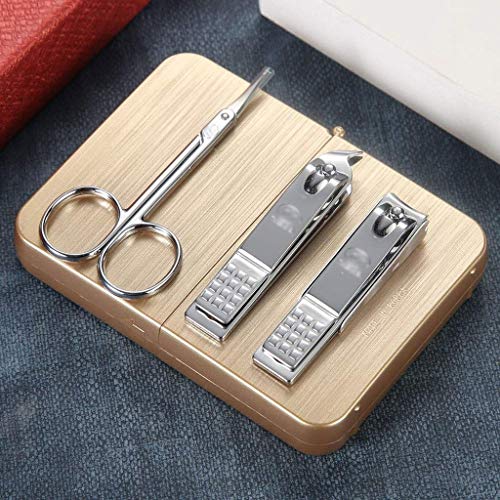 Manicure-Set-Nail-Clippers-SetManicure-Pedicure-Set-7-Pcs-Professional-Men-Grooming-KitStainless-Steel-Portable-Travel-Nail-Kit-Women-Portable-Gift-Color-Silver-BoxSi