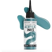 Kamenskaya Acrylic Inks for Artists - Dusty Turquoise Acrylic Ink, 3.38 Fl Oz 100 ml