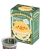 Bolsa de malla para filtro de fregadero,Bolsa coladora de malla fina - 100 bolsas de filtro antiobstrucción para fregadero - Caja extraíble montada en la pared con pantalla de filtro de drenaje sin pe