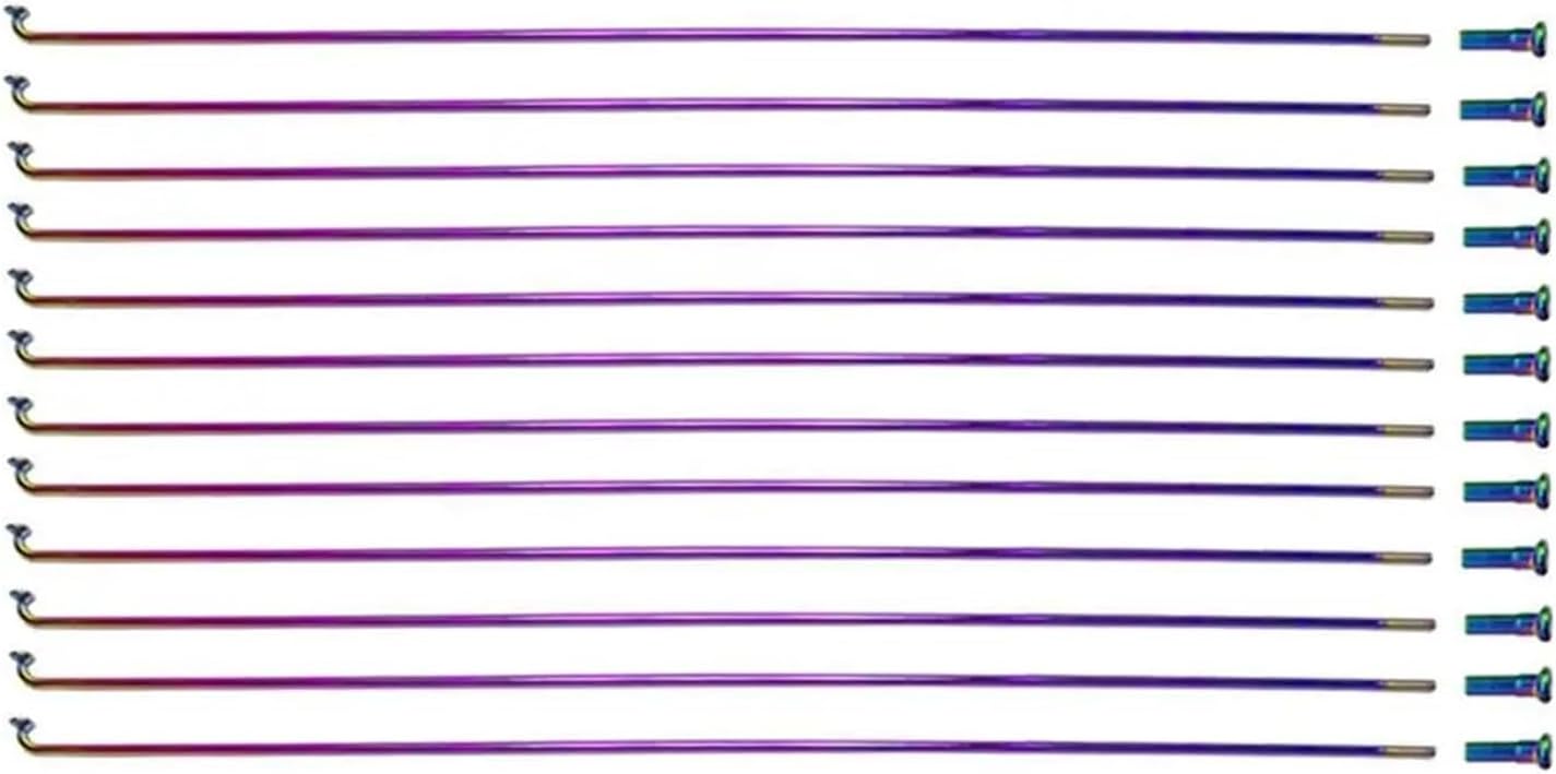 Spoke Nipples 36pcs Spokes Wire with Nipples Wheel Road Bike Steel High Strength Bike Spoke for 26/27.5/29 Inch