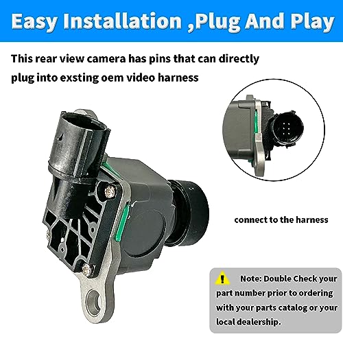 Image of Rear View Back Up Camera Compatible with 2016-2018 Dodge Ram 1500 2500 3500 Reverse Park Assist Backup Camera Replaces 68274731AA 68274731AB 68274731AC 68274731AD 68274731AE