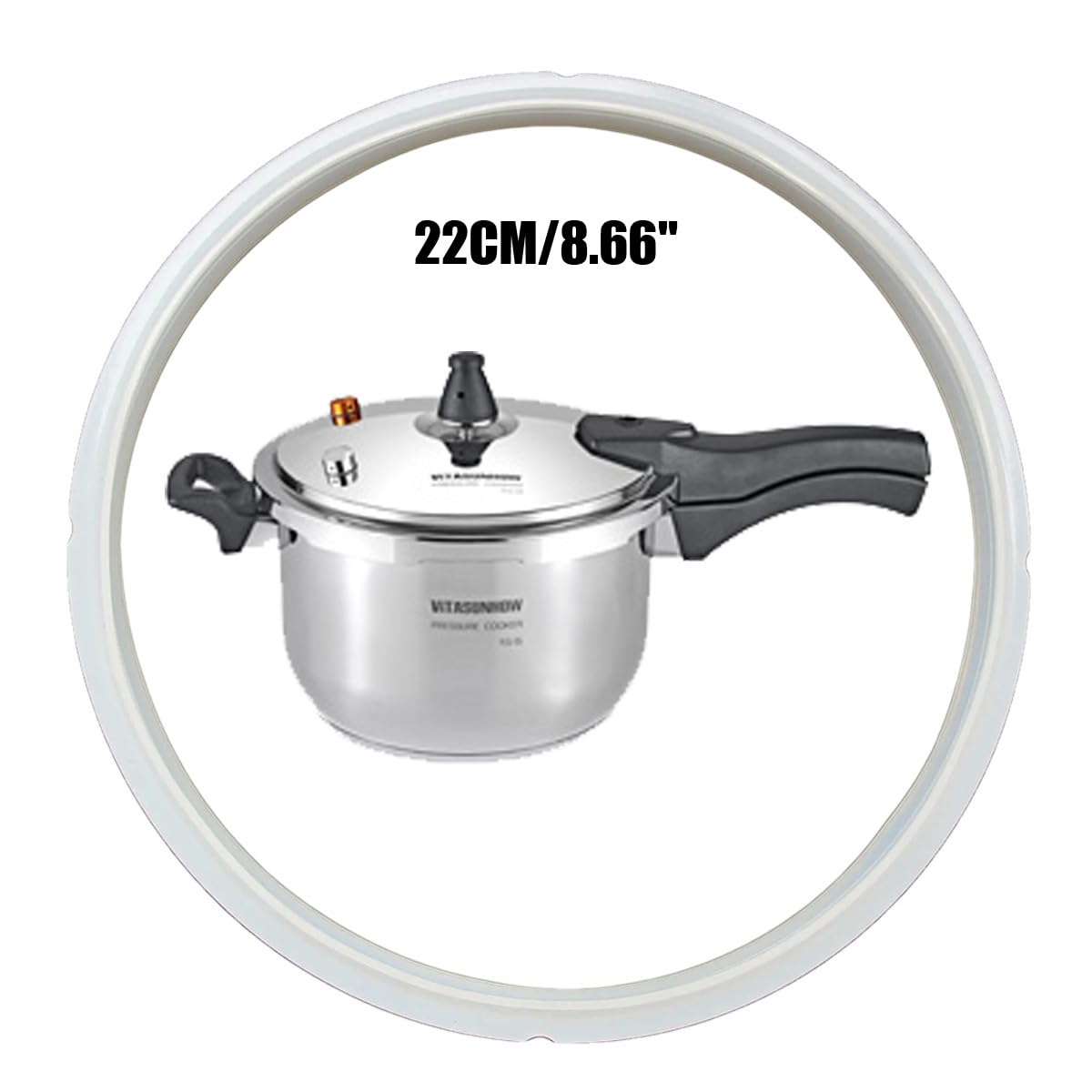 Joint d'étanchéité en silicone pour autocuiseur - 22 cm - En acier inoxydable - Non toxique - Sans BPA - 5 l