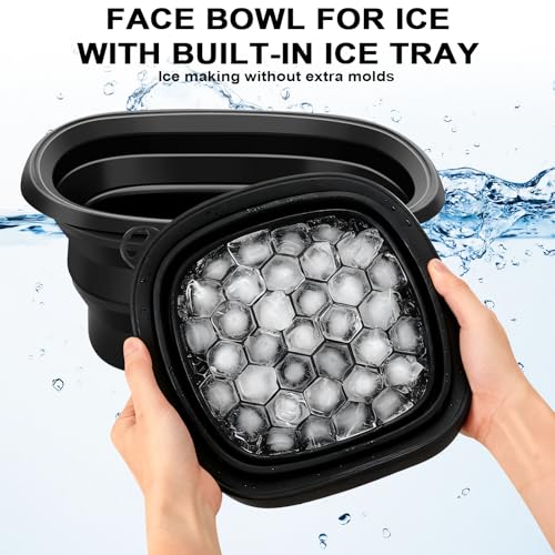 Cuenco facial plegable para hielo de silicona miniatura 2
