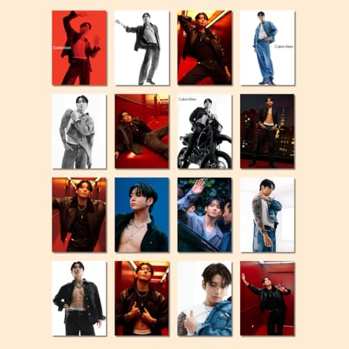 Image of Jungkook Photocards Pack of 16 (8 x 11 cm) | Bangtan Sonyeondan Jungkook| JK CK Posters | Pinterest Wall Posters | K-Pop Posters | K-Pop | Wall Prints for Room | For Gifting | For Birthday | For ARMYs (Pack of 16)