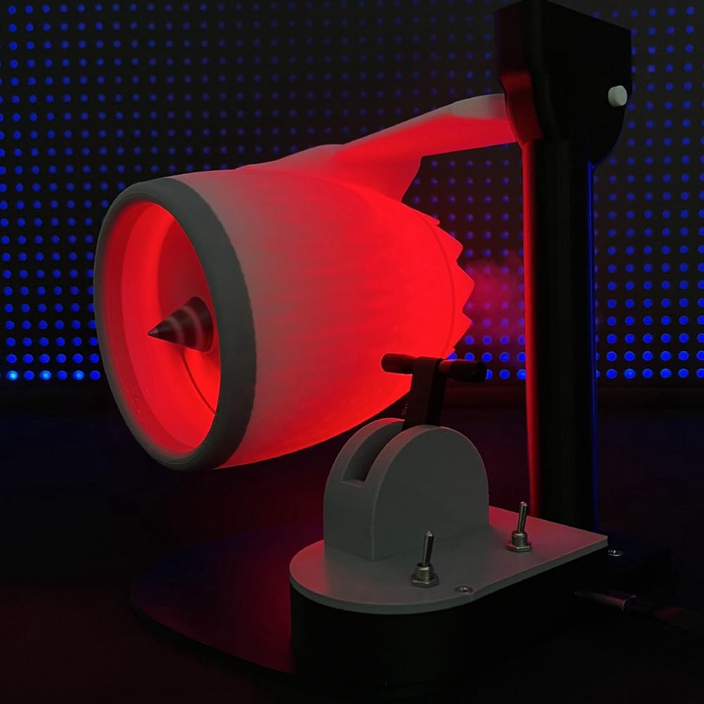 Desktop-Jet-Ventilator, Turbofan, USB-Ventilator, Turbofan-Motorform, 3D-Druck, Turbofan-Motormodell, Spielzeug