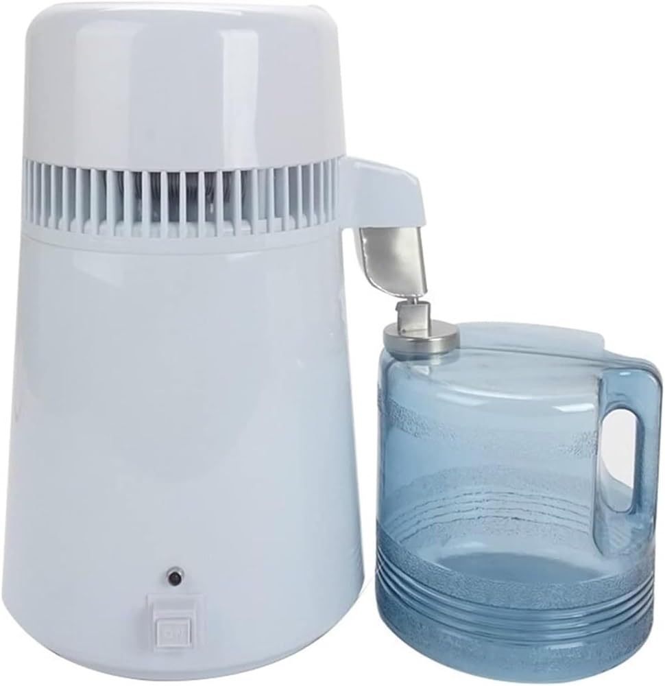 Destylator wody 750 W Destylacja czystej wody do domowego blatu Stół Pulpit Destylator czystej wody Maszyna filtracyjna Destylacja Sprzęt oczyszczający Woda ze stali nierdzewnej 4 l do produkcji czyst