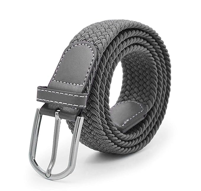 Image of Harcos Stretch Belt Men, Men's Woven Braided Web Belt for Golf Casual Pants Shirts Jeans