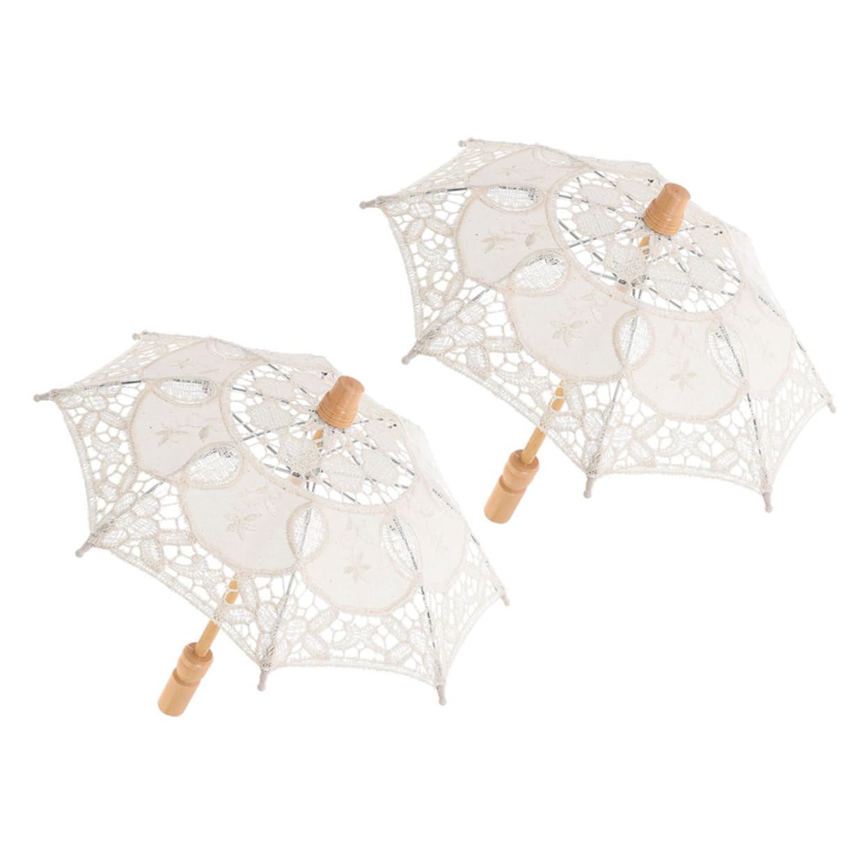 GALPADA Parasol Umbrella Vintage Lace Wedding Bridal Umbrella for Bride Photography Props