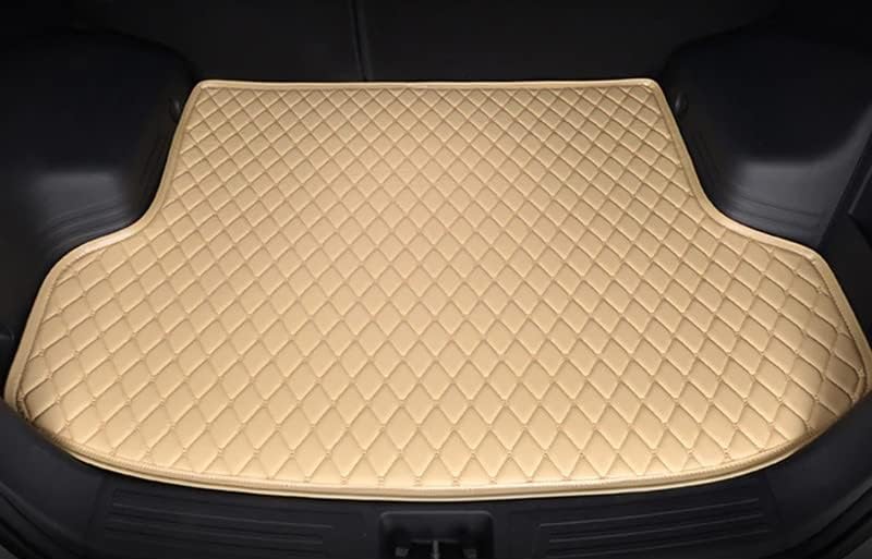 Image of CHIRON Premium Boot Mat for XEV 9e Custom Fitted, Luxury Car Boot Mats Compatible with Mahindra XEV 9e, Set of 1 PIECE, 100% Waterproof and Washable, Classic Beige with Beige Thread