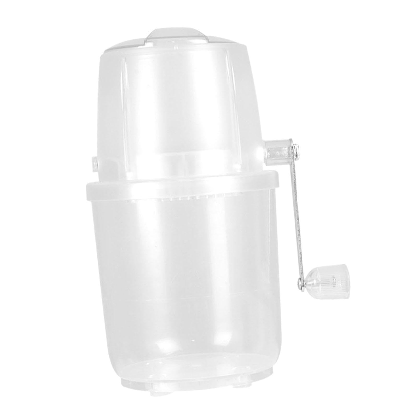 Fenteer Shaved Ice Machine Snow Cone Machine Manual Ice Crusher and Shaved Ice Machine, White