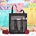 Wooswen Mesh Shower Bag for Bathroom, Portable Beach & for Gym Net Bag with Travel & Camp Use