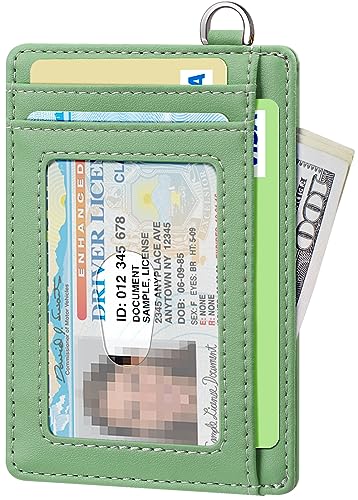 FurArt Slim Minimalist Wallet, Front Pocket Wallets, RFID Blocking, Credit Card Holder for Men & Women-Mint Green2