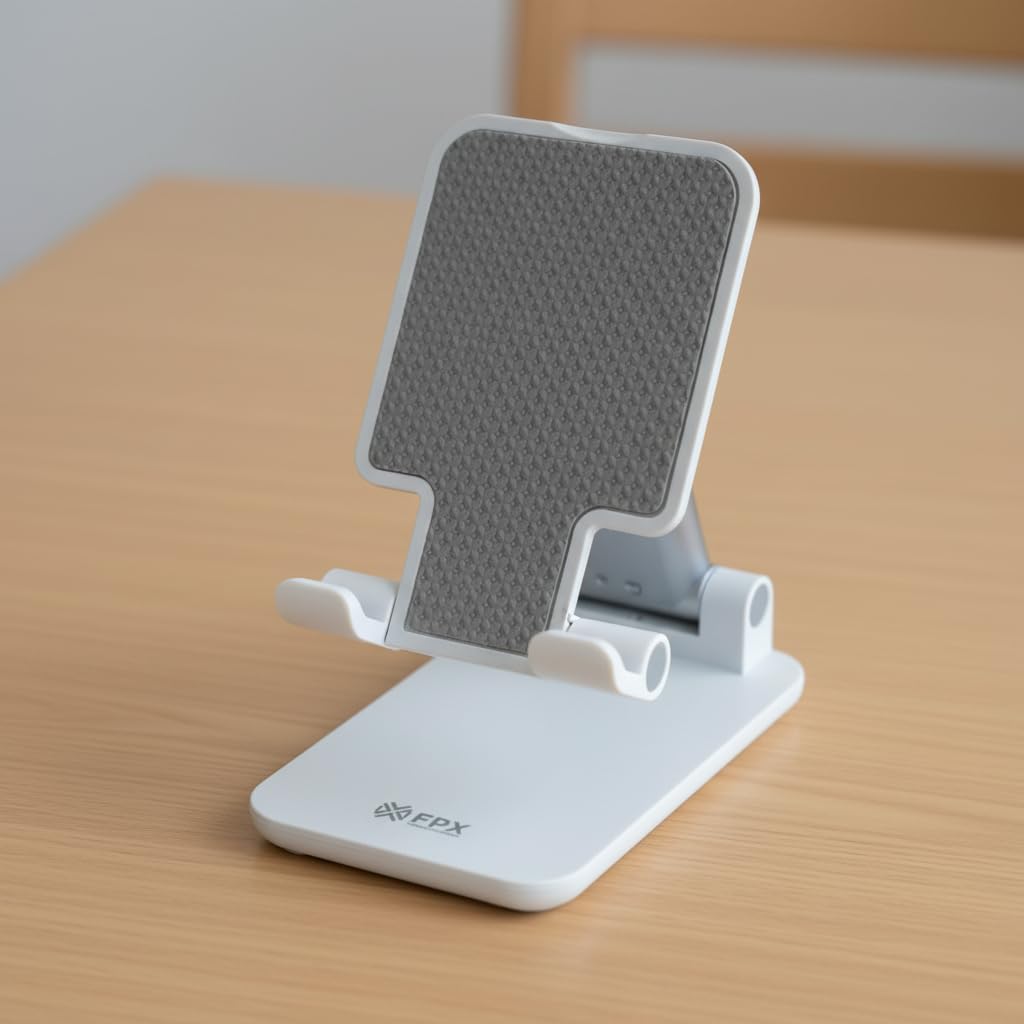FPX M4 Flexfit Universal Mobile Holder – Reinforced, Sturdy Desk Phone Stand with Anti-Slip Grip & Ergonomic Adjustable Angle for All Smartphones-image-16