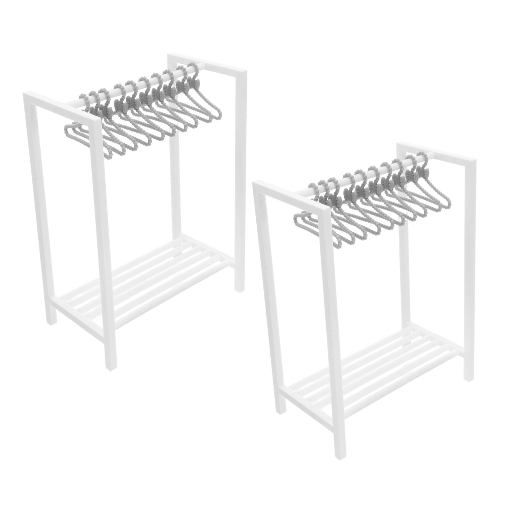 BESPORTBLE Simulation Clothes Drying Rack for Dollhouse Doll Clothing Rack Clothes Hanger for Dollhouse Decoration and Creative Play Random Style