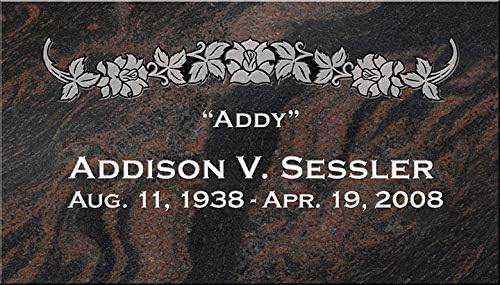 Granite Headstone 24"x12"x4" (Cloud White or Night Black)