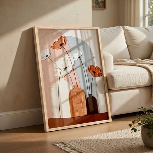 Image of kotart Aesthetic Art Home Decoration Painting | Paintings With Frame For Living Room Bed Room Hotel Wall Decor Digital Reprint (14X20 inch)