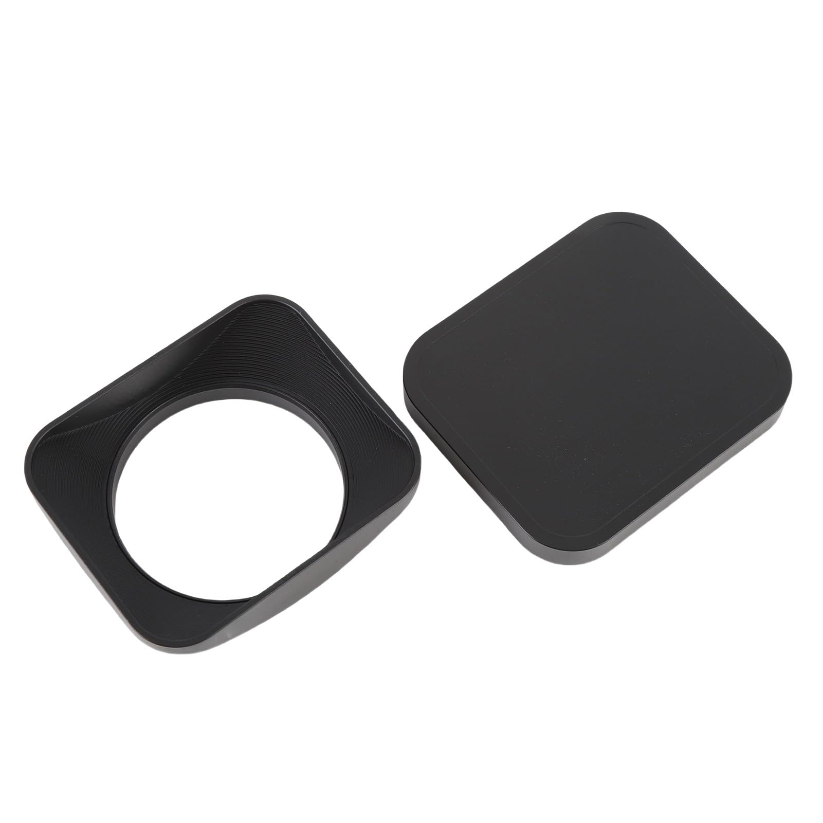 Sxhlseller Paraluce Quadrato Paraluce per Fotocamera da 43 Mm Lega di Alluminio CNC Lavorazione Fine Protezione Paralume con Cappuccio per compatibilità Flash Adattamento Accurato Antiriflesso (49 mm)