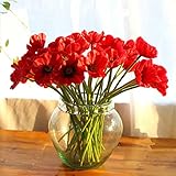 10 PCS High Quaulity Fresh Artificial Mini Real Touch PU/ latex Corn Poppies Decorative Silk fake...