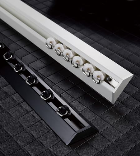 VShape Faltbare Deckenvorhangschiene, 90° Ecklösung für Privatsphäre zu Hause, vielseitig und platzsparend, ideal für Vorhänge und Vorhänge