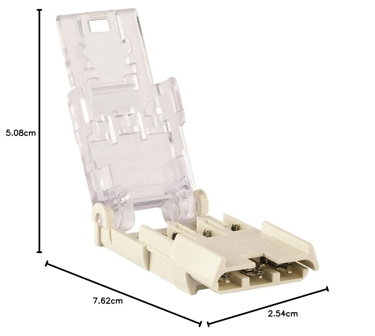 Empalme de cable no metálico, rango de alambre de 12-14 AWG, para 2 cables conductores con tierra