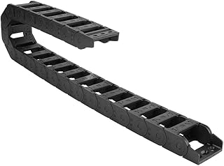 100cm/40inch Nylon Cable Drag Chain Support Open Both Sides Nylon Cable Carrier Drag Energy Chain for CNC Engraving Machine Tools